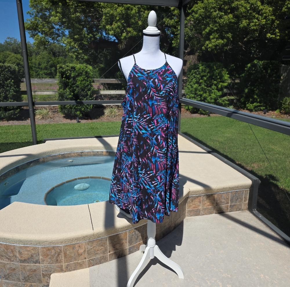 Decree tropical black dress XXL